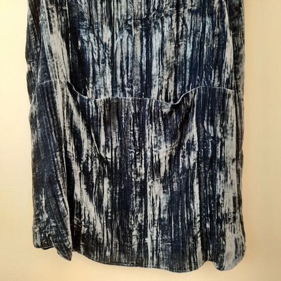 Anthropologie Floreat Crushed Velvet Burnout Tunic Oversized Dress - Picture 5 of 12